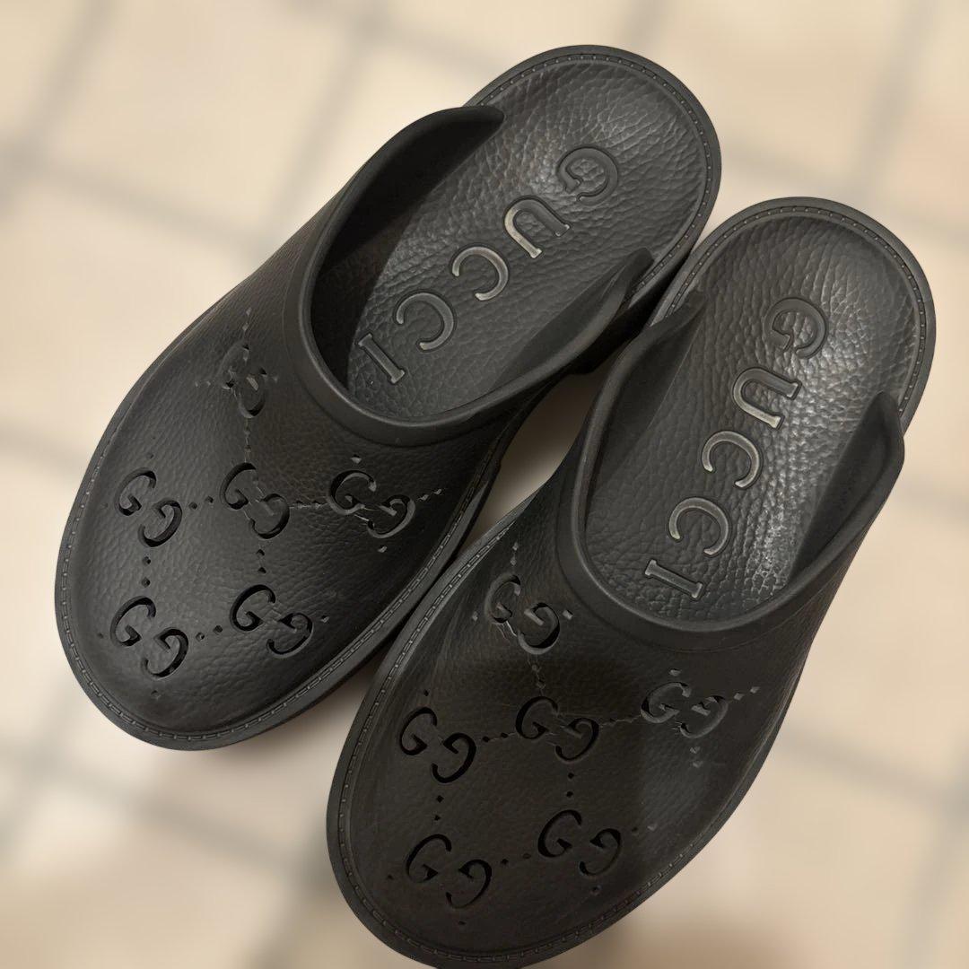 GUCCI ラバーシューズ　BLK 38