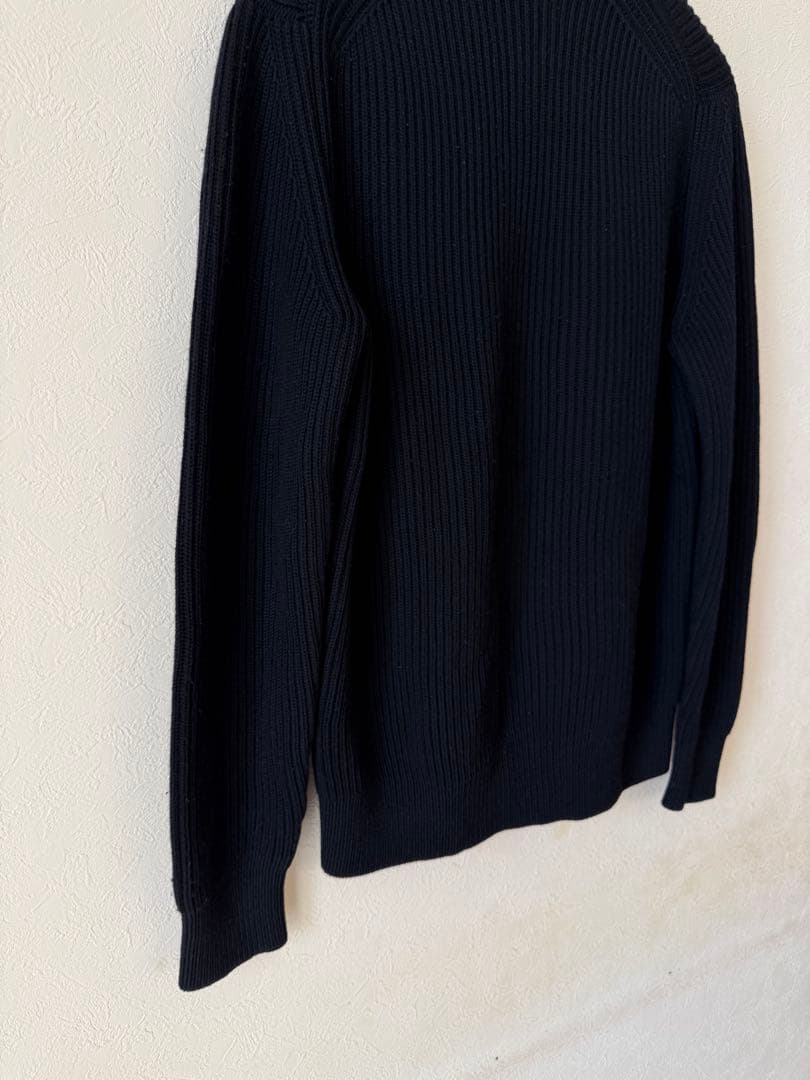 オーラリー　AURALEE 17aw リブニット　サイズ4 ブラック