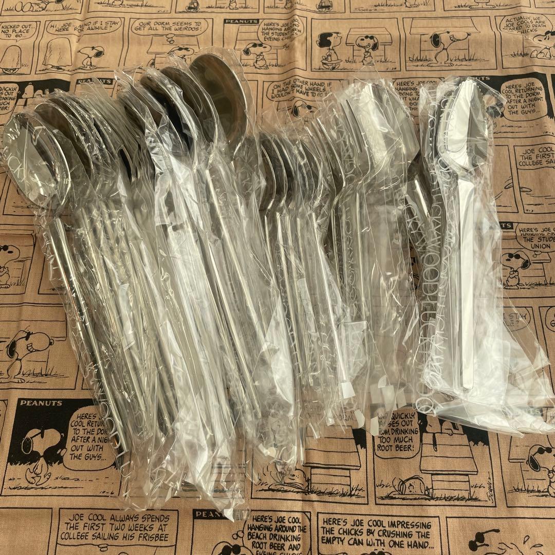 【新品未使用】ラッキーウッド　スカンジナビア　18-12ステンレス　30本セット