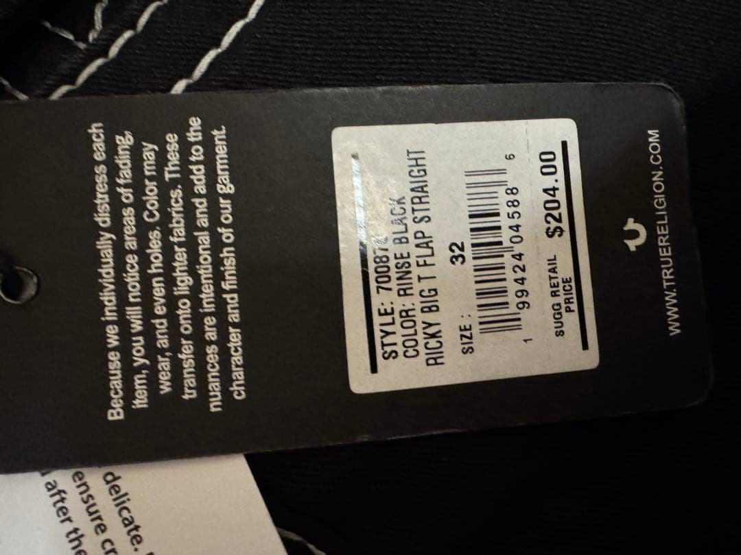 パンツ True Religion Black denim