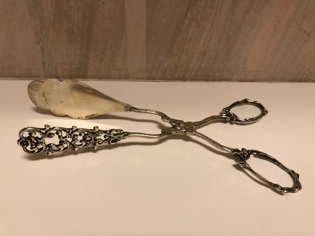 [ミーコさん]スウェーデン JLH 純銀 ケーキ用トング 1957年 - 25g