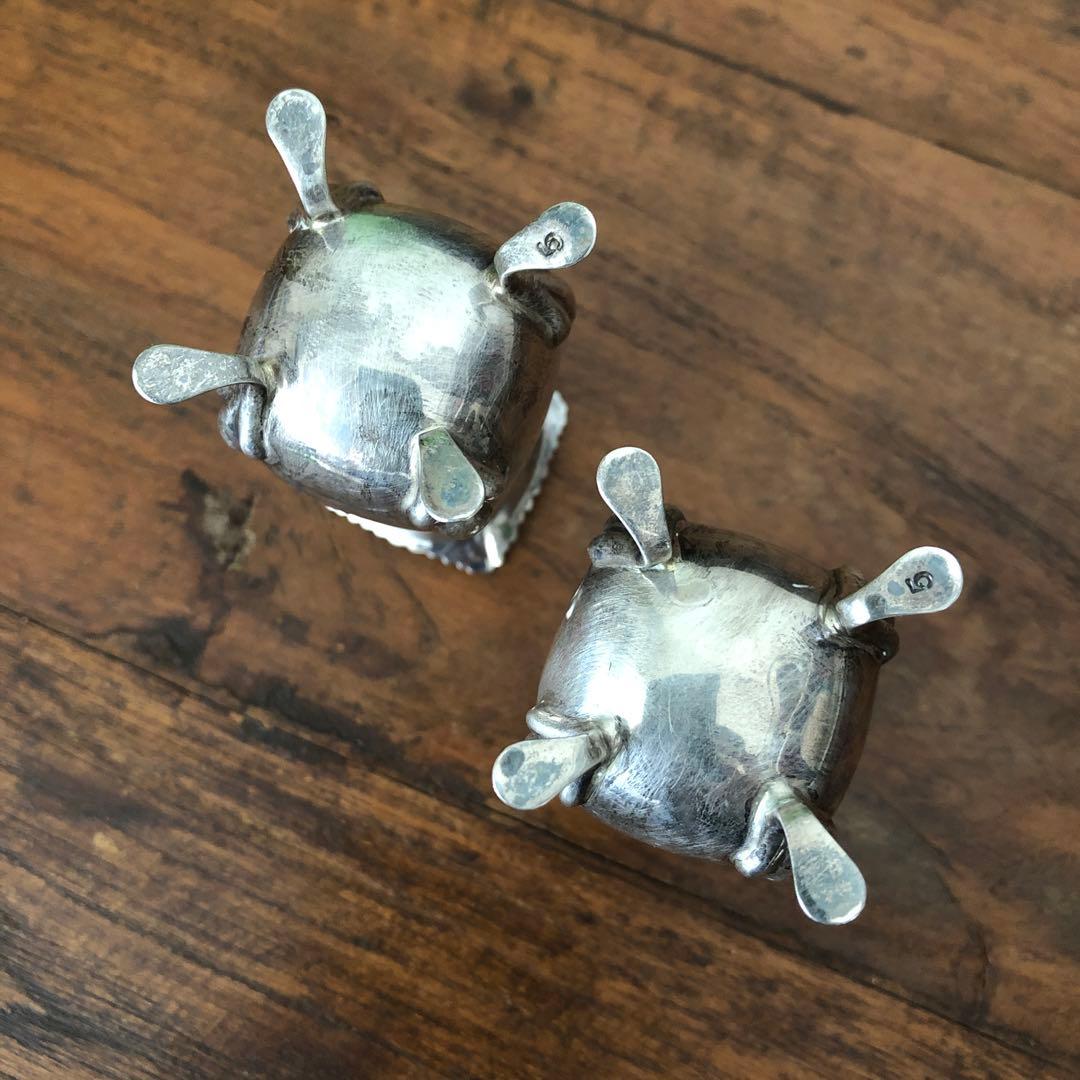 Vintage 英国　純銀製　ソルト＆ペッパー　スターリングシルバー　ビンテージ