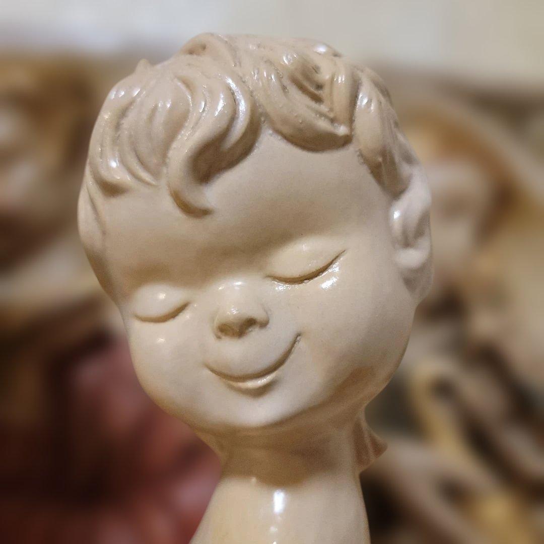 70's　昭和レトロ置物　鉢カバー　プランタースタンド　オブジェ　置物　希少