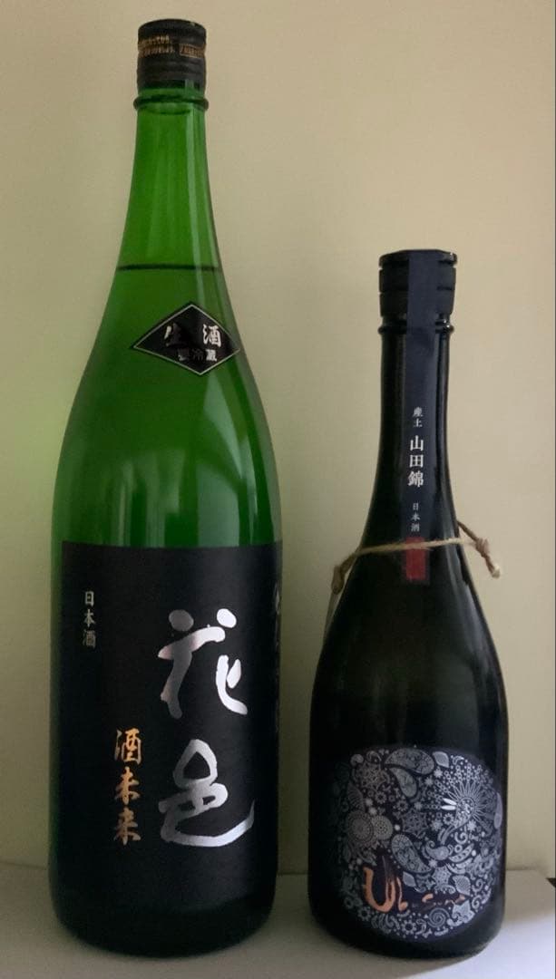 花邑　酒未来 純米吟醸酒 1800ml。産土山田錦 二農醸 生酒 720ml