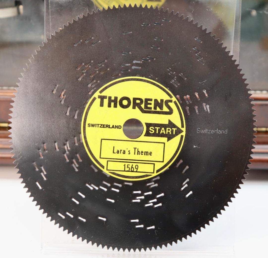 THORENS スイス製ディスク・オルゴール・ボックス、ディスク6枚付き