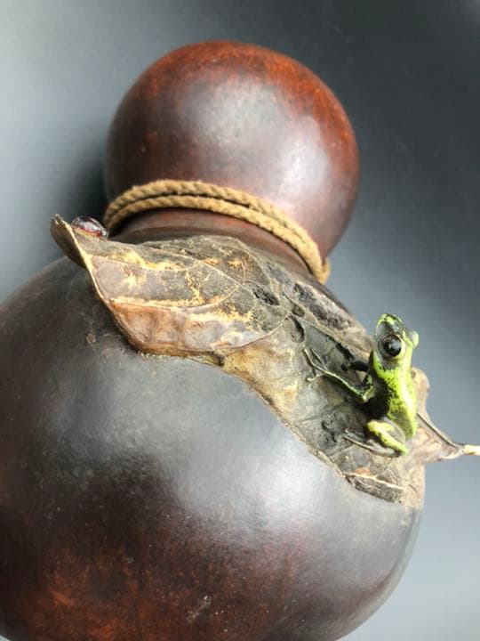 時代古瓢箪 時代提げ物 酒器 煎茶飾 置物 蓋物 工芸品 中国古玩骨董