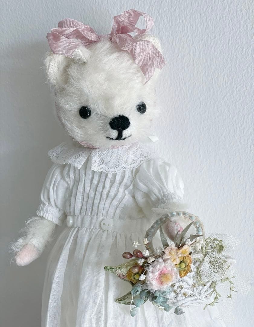 ヴィンテージベア テディベア 海外作家様 コレクション 優しい白熊さん