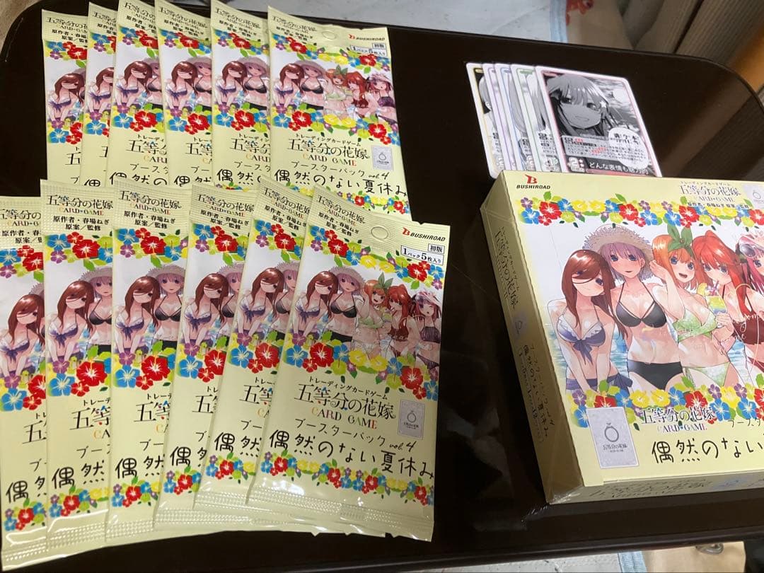 五等分の花嫁カードゲーム　偶然のない夏休み 1box+12パック+おまけ