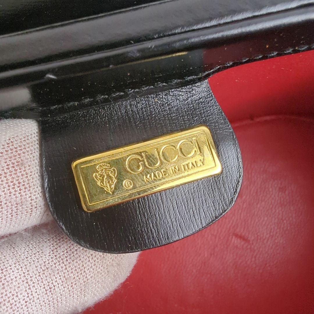GUCCI グッチ バニティ バッグ ハンドバッグ プラハンドル ターンロック