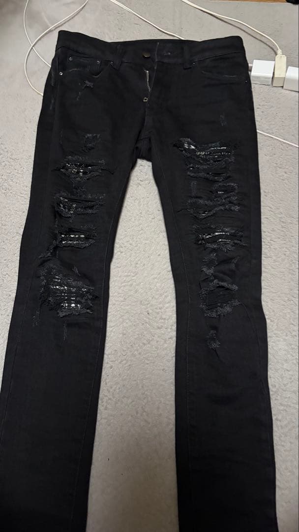 mnml ブラック スキニーデニム サイズ28