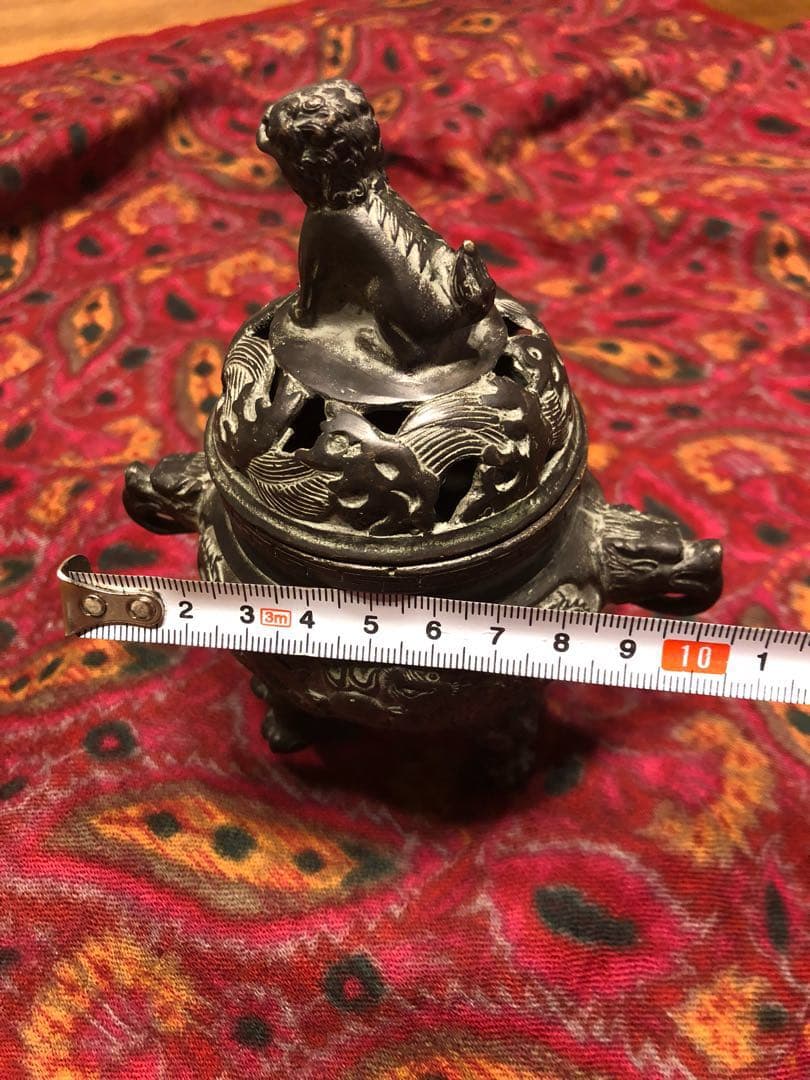 中国古銅獅子香炉