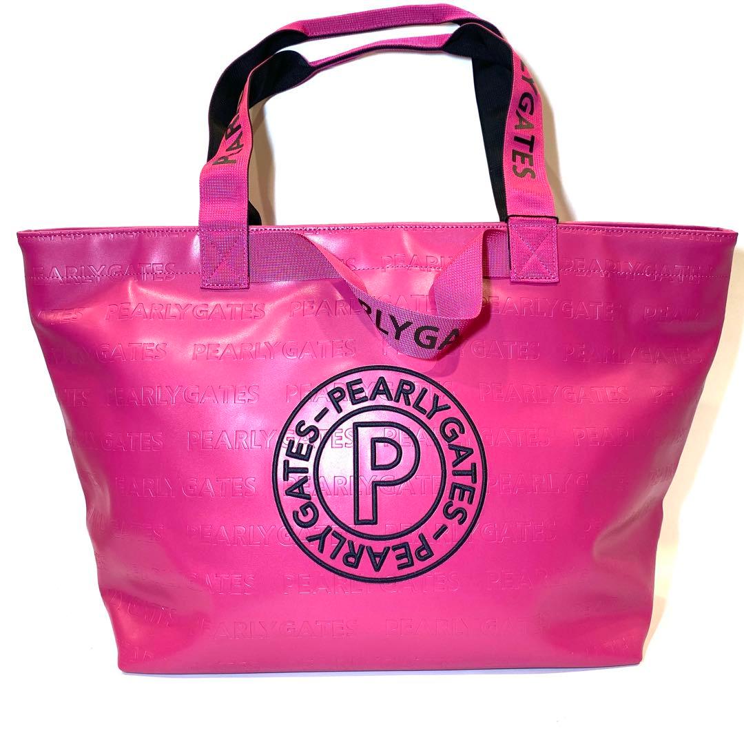 【未使用】PEARLY GATES サークルロゴロッカーバッグ ピンク