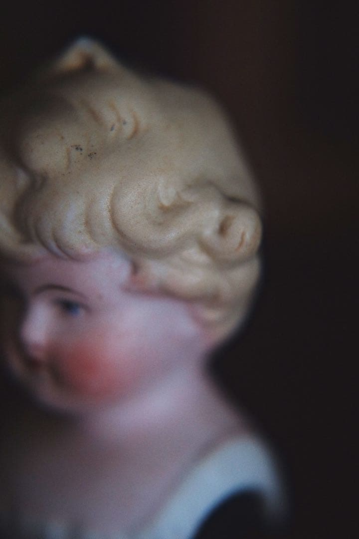 アンティーク チャイナヘッドドール パリアンドール ビスクドール ドールハウス