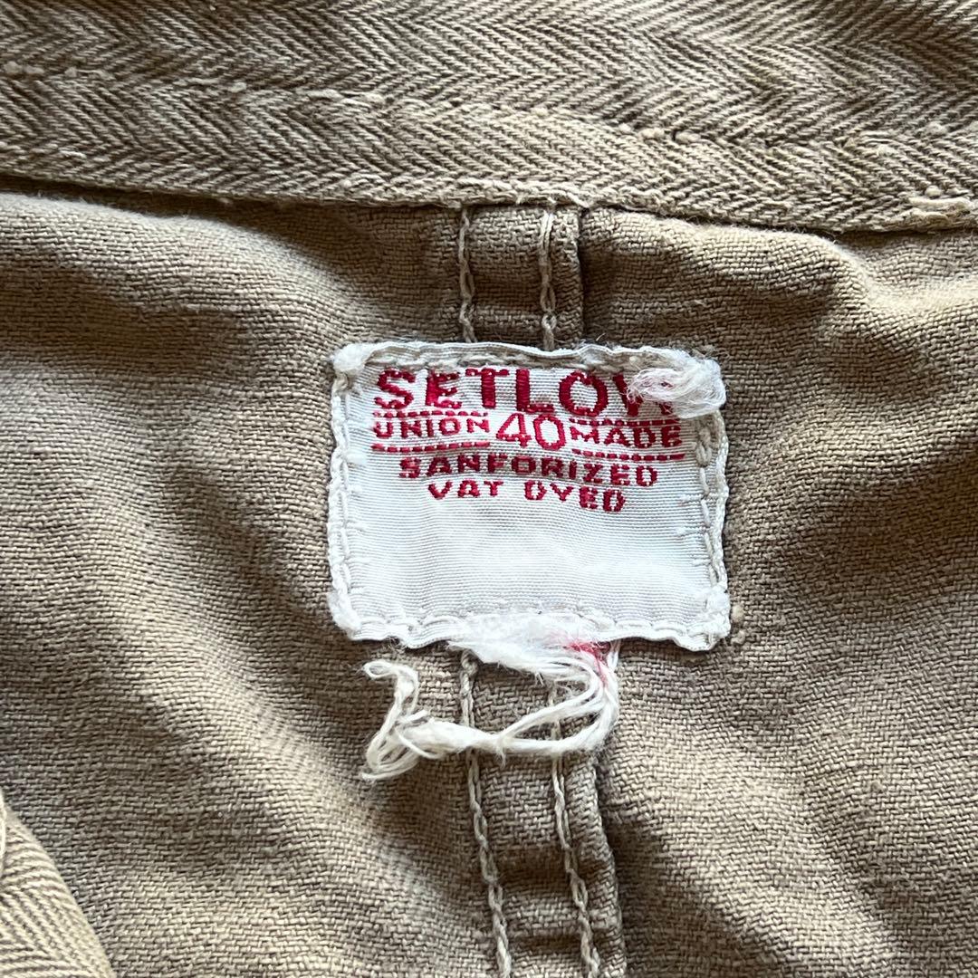 -40s SETLOW HBT オールインワン　チェーンステッチ　40