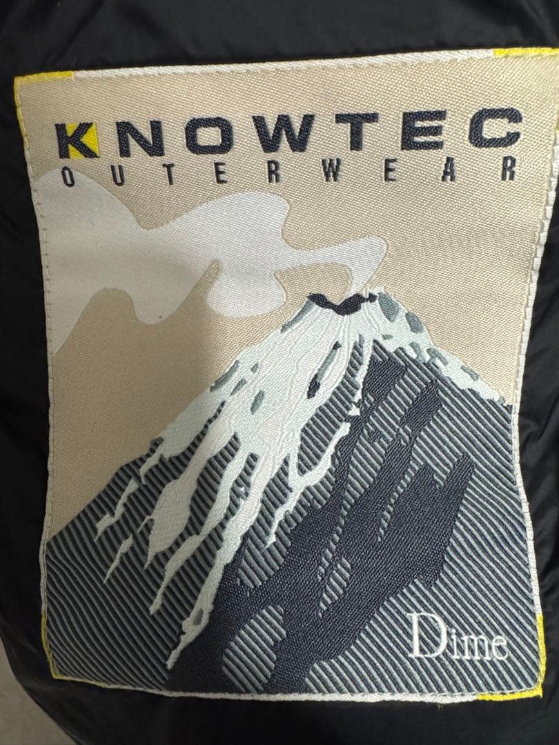 Dime ブラック ダウンジャケット