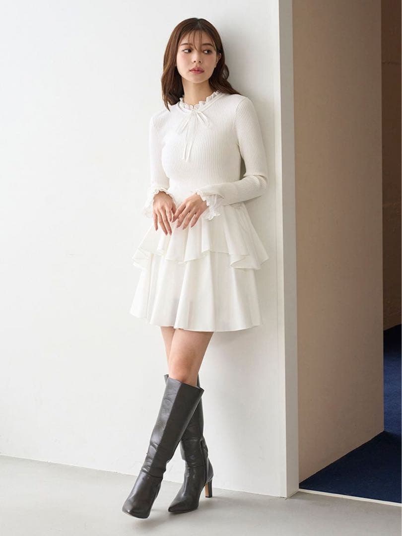 Sustainableドッキングミニニットワンピース