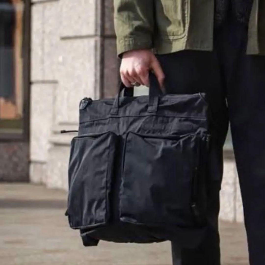 【美品】AMIACALVA GABARDINE BAG ヘルメットバッグ2way