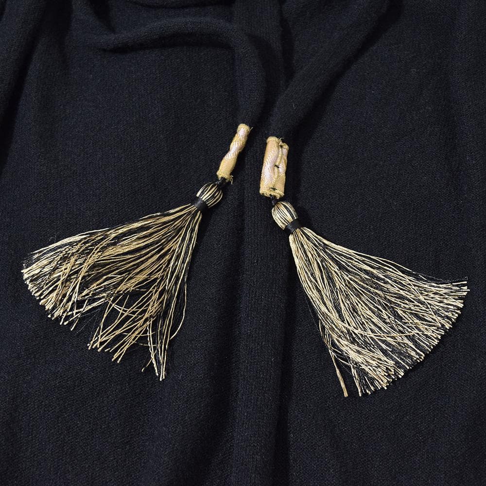 forte_forte カシミヤ ガウン ロングカーディガン タッセル紐付き