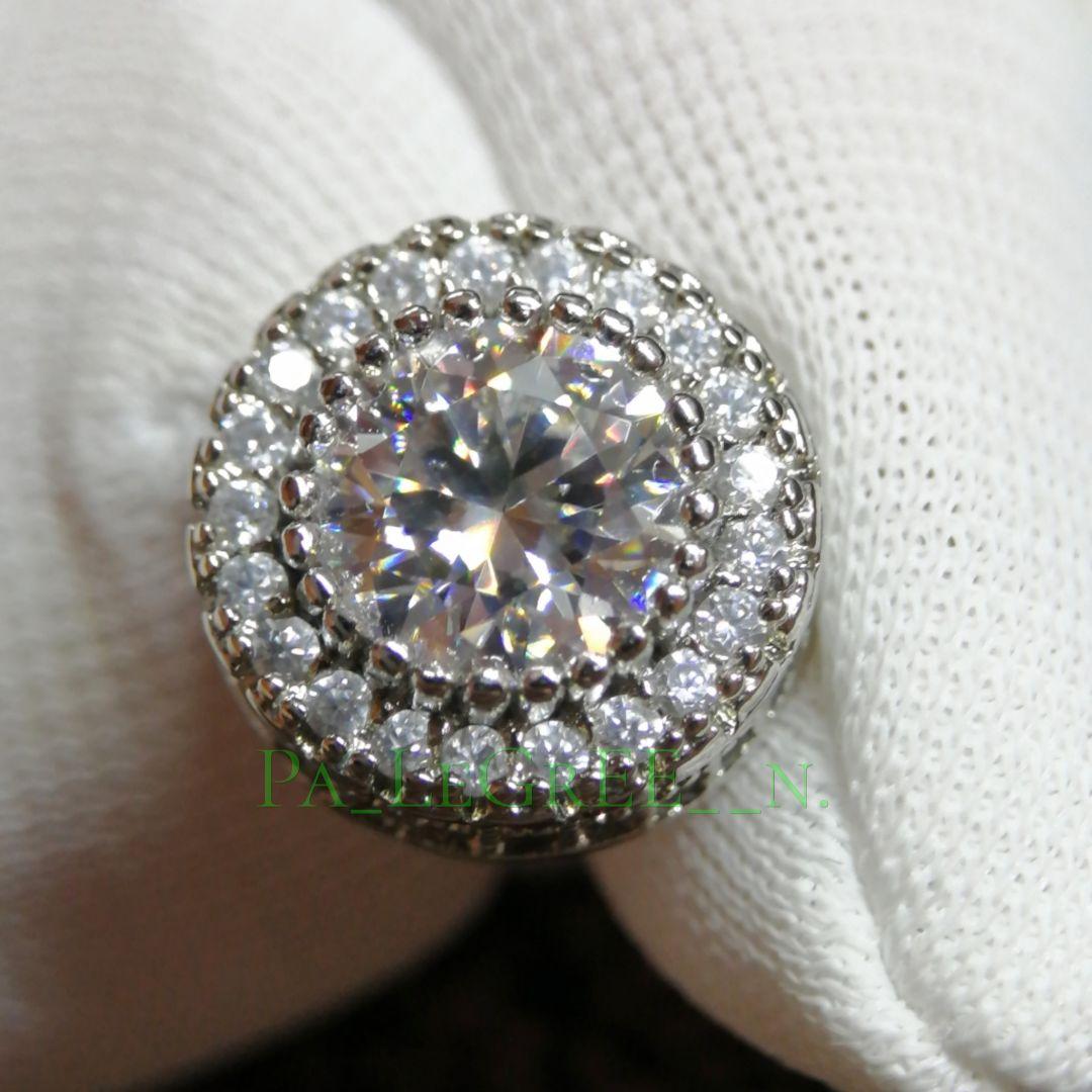 pp0pピアス♪　メンズ　レディース　モアサナイト　S925　プラチナ　18k