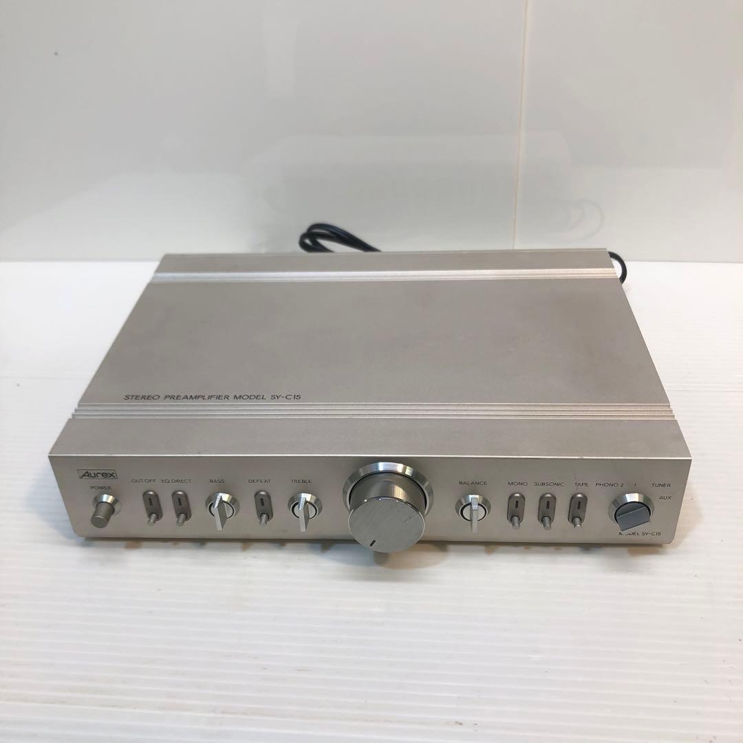AUREX ステレオプリアンプ　SY-C15 動作確認済