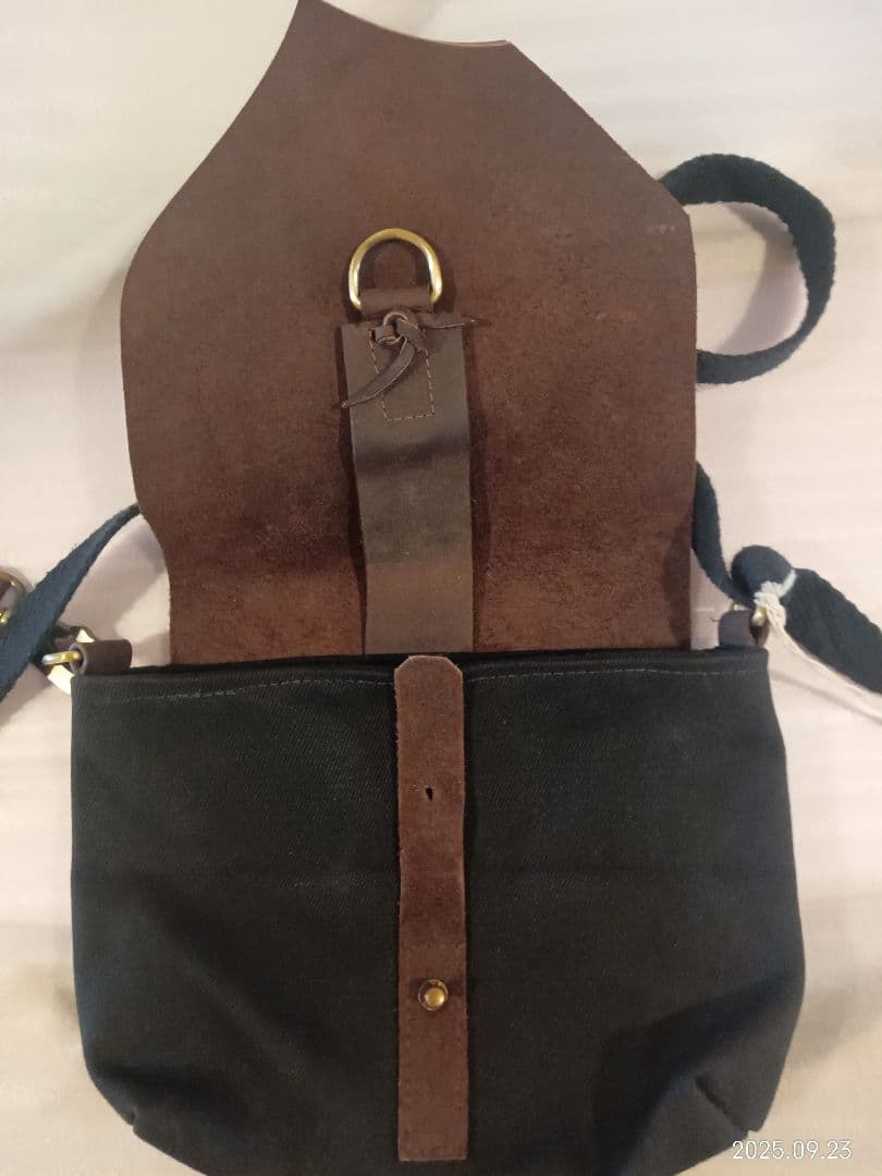 jas m-b 手作りのレザーキャンバスバッグ