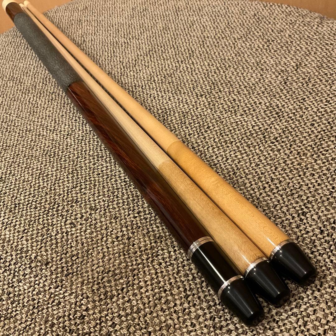 ロビンソン カスタム キュー　ココボロ×アイボリー 18山 逆ネジ　2シャフト