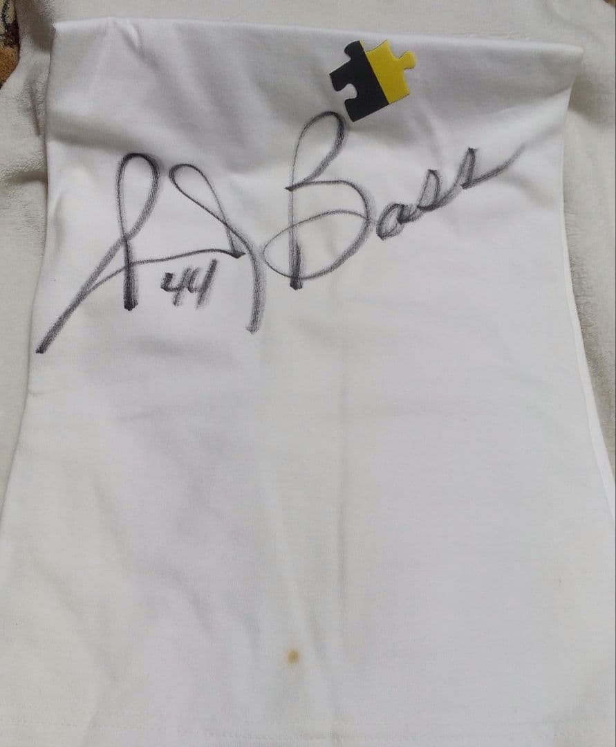 阪神タイガース オーナーズリーグ当選品 ランディバース 直筆サイン入りTシャツ