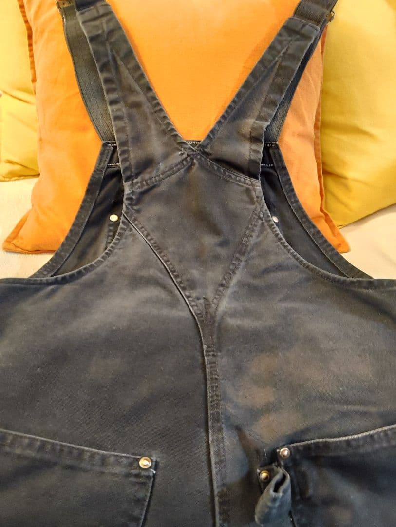 アキ　Carhartt ダブルニーW34 ブラック　USA製