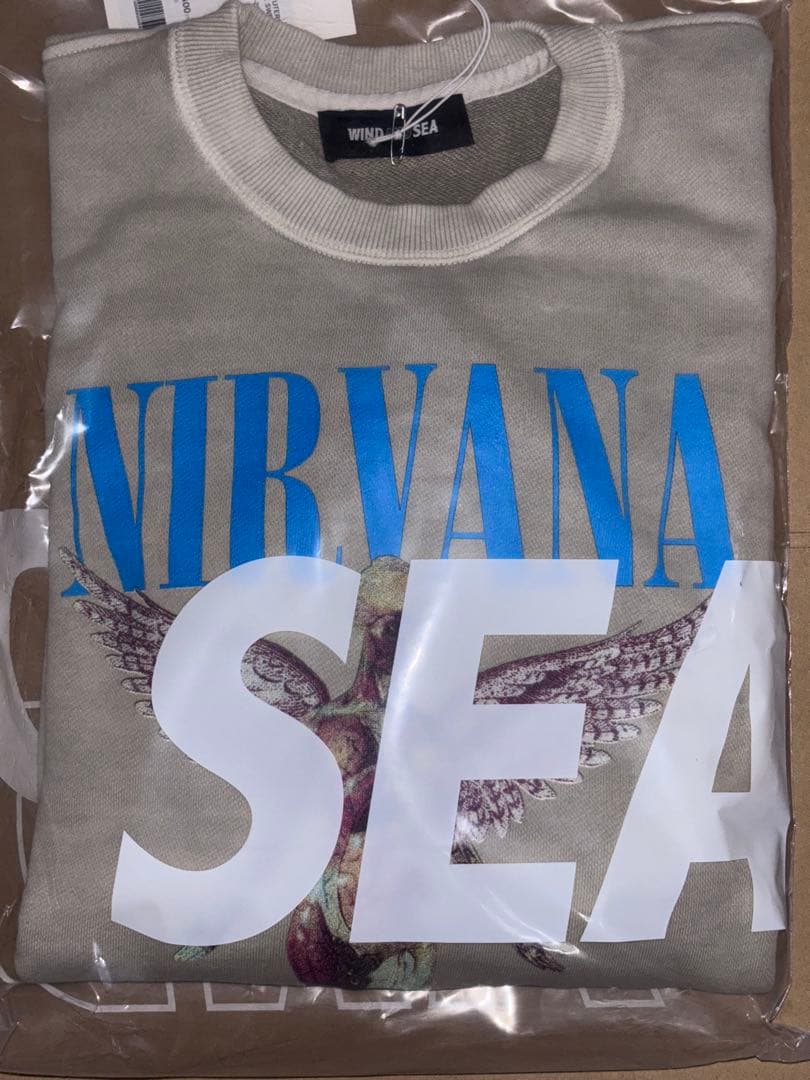 wind and sea × NIRVANA CREW NECK SWEAT L