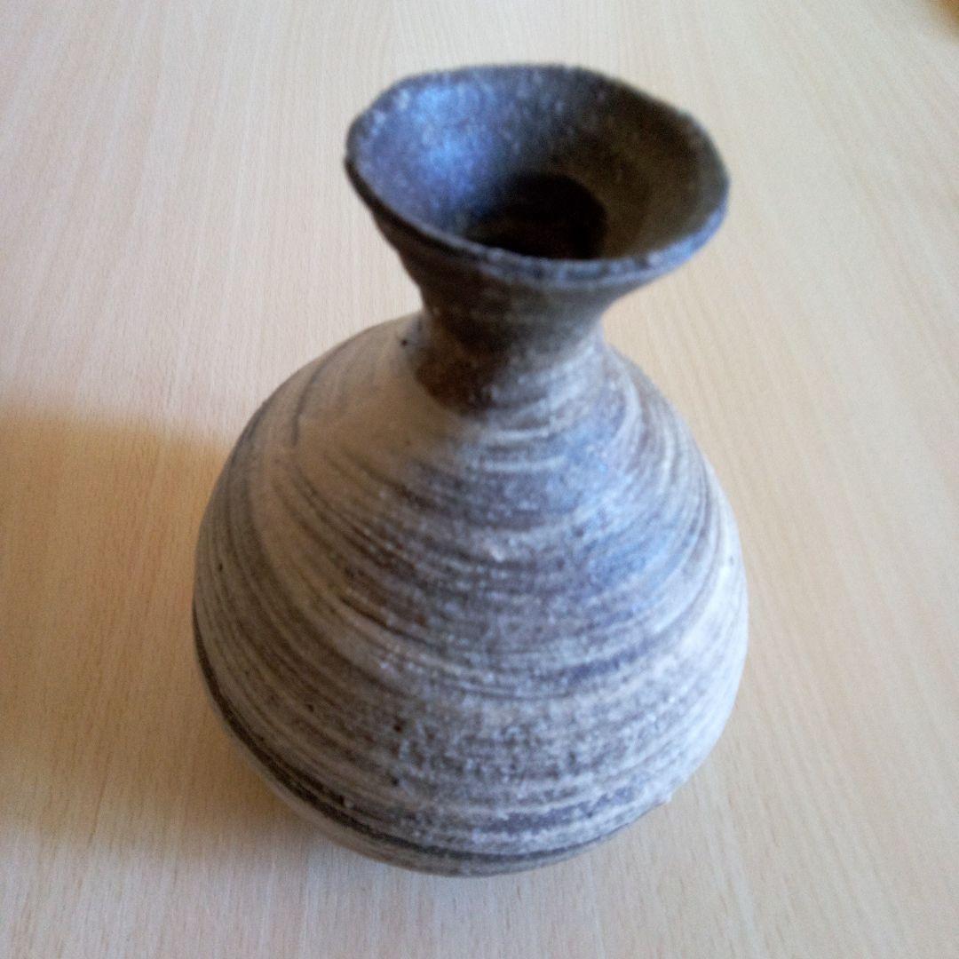 刷毛目徳利　常滑明窯・加藤嘉明作