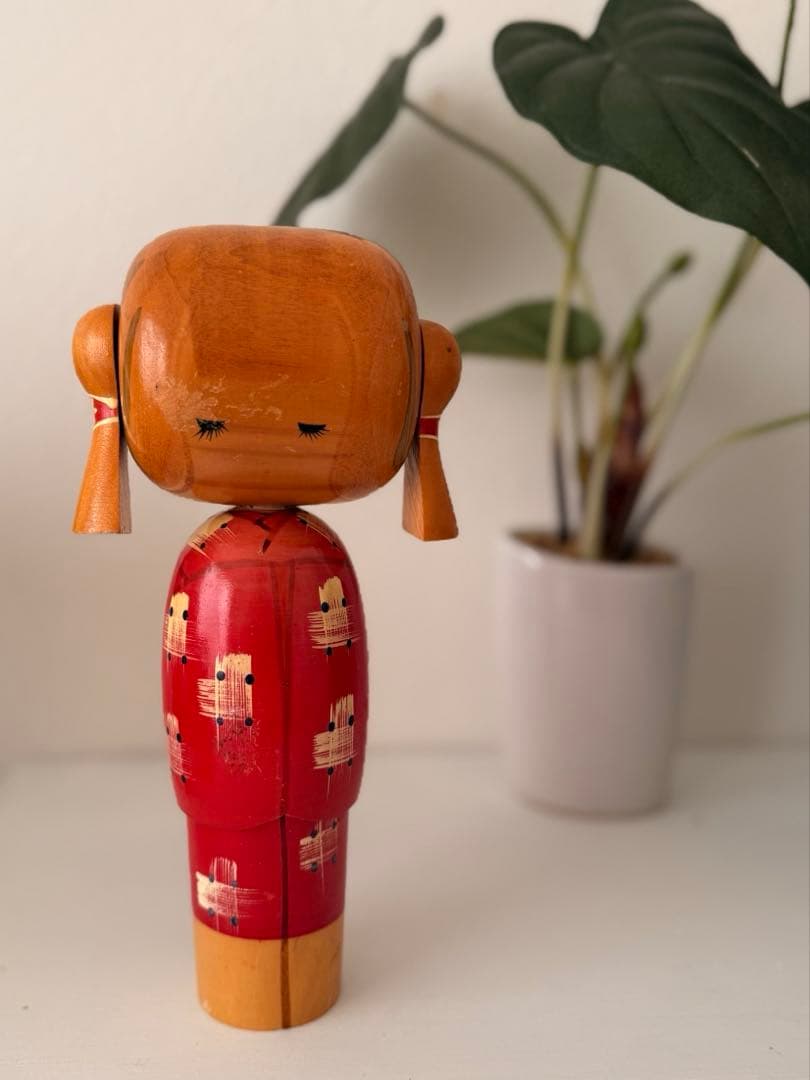 内閣総理大臣賞受賞作家 宮下はじめ 作 創作こけし 昭和ヴィンテージ 23cm