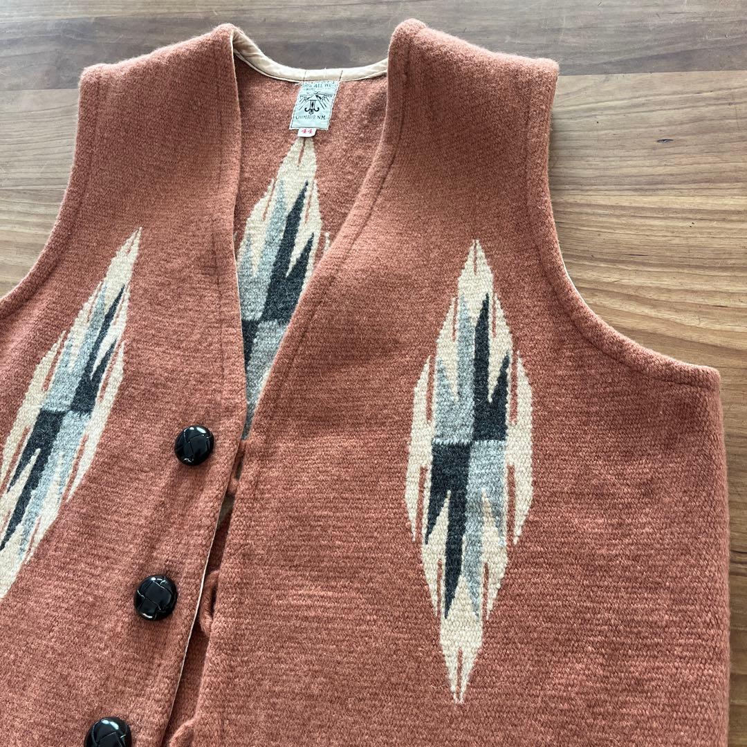 オルテガ ベスト チマヨ ナバホ トルフィリオス ビンテージ ウィングロック