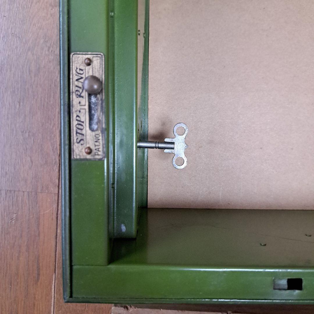 レトロ・アンティーク手提げ金庫 カギ付き