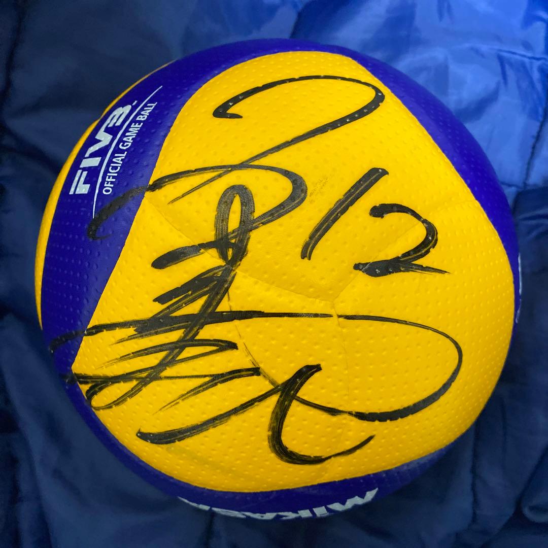 バレー　小川智大選手・高松卓矢元選手 サイン入り公式ボール