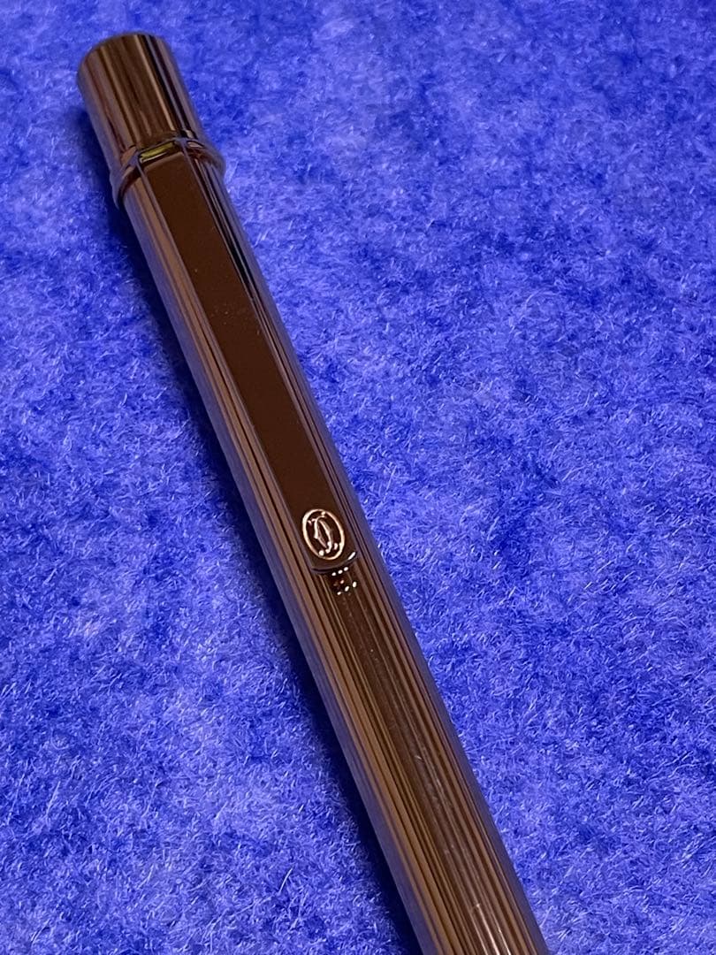 【新品・未使用】カルティエツイスト式マストボールペンゴールド証明書付き 黒インク