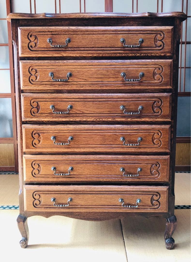 アンティーク家具 チェスト タンス 猫脚 ルーマニア製 1997年製
