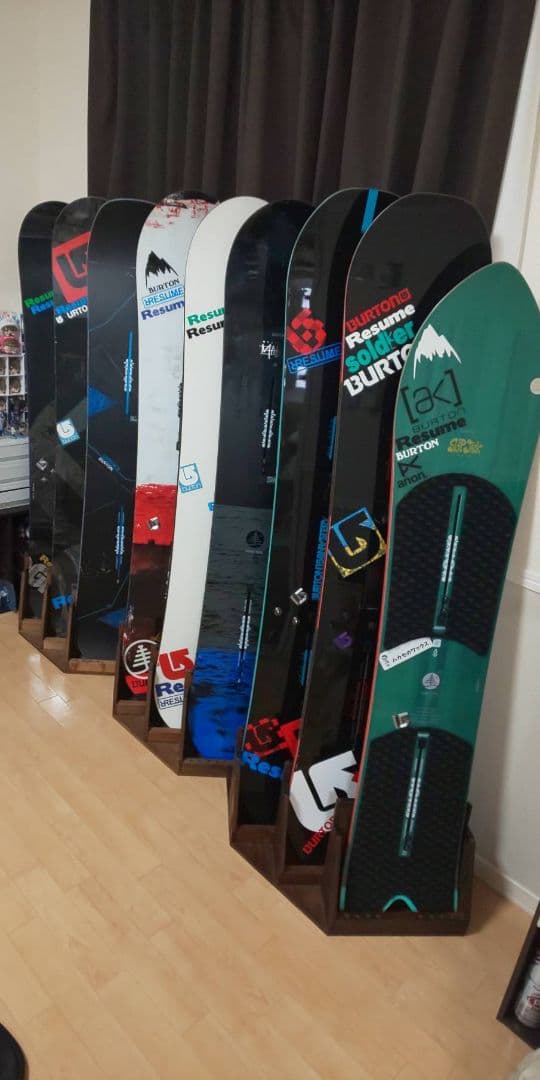 スノーボードディスプレイスタンドラック２本用カラーウィールナット右側用