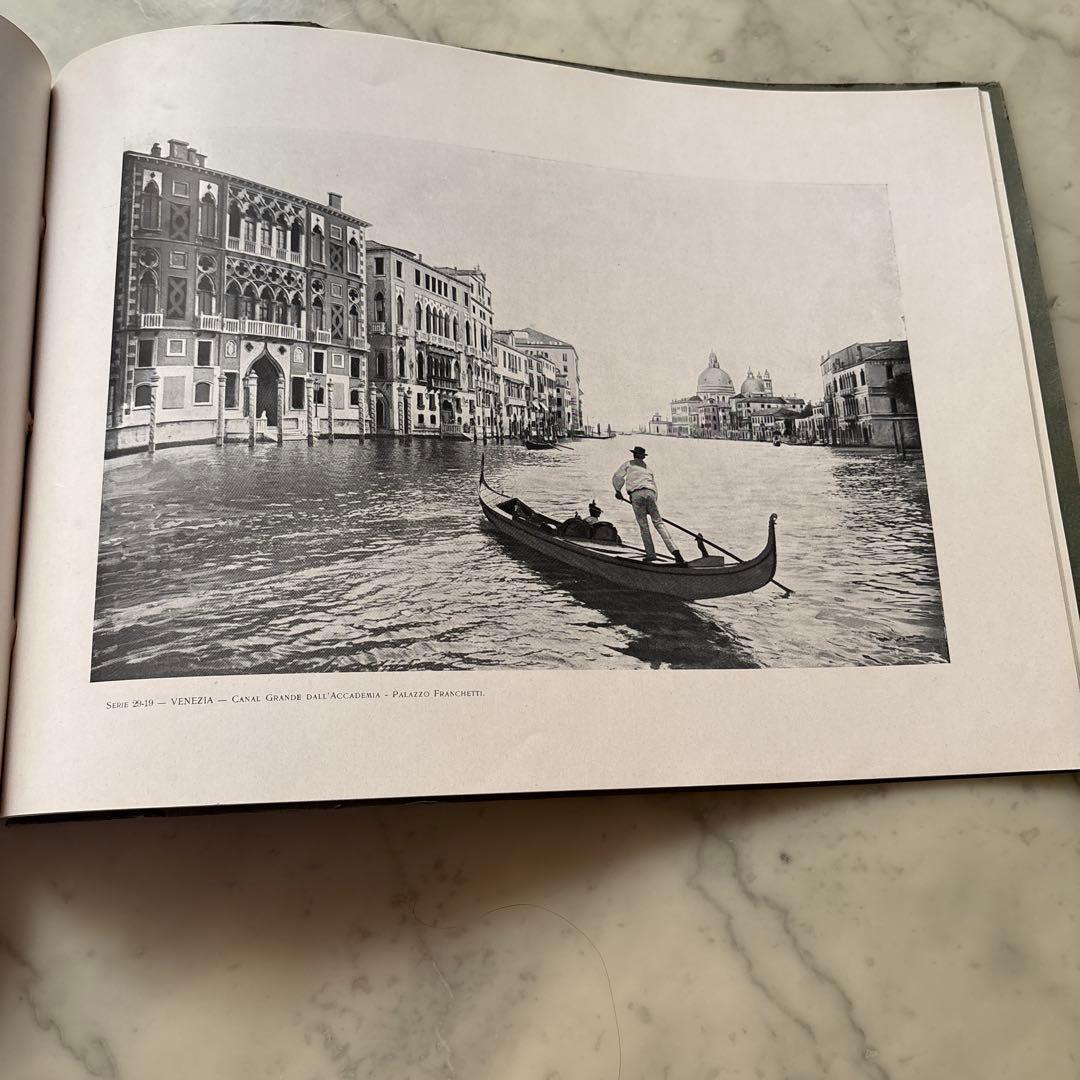 イタリア　アンティーク　ヴィンテージ　フォトアルバム　写真集　ヴェネツィア