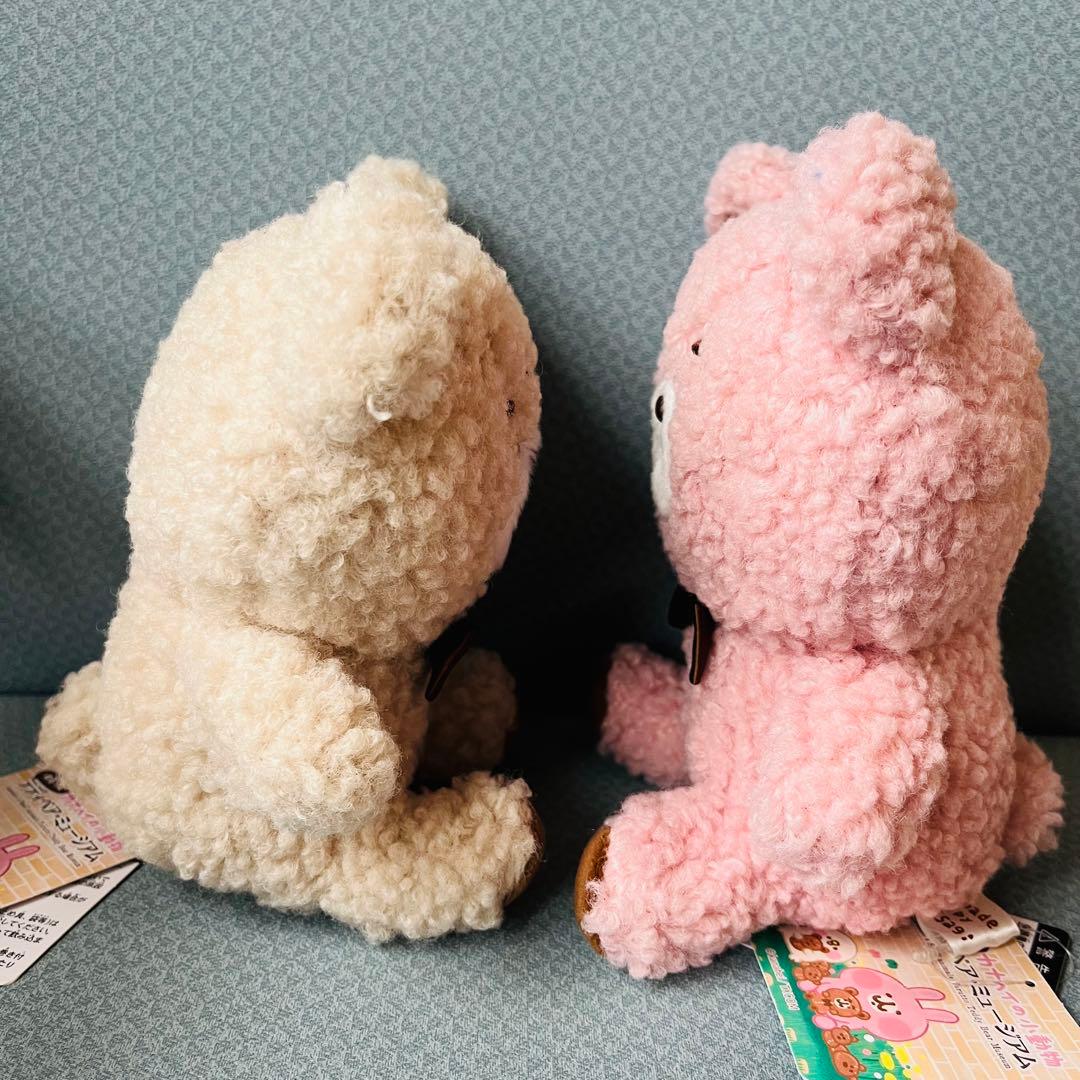【新品　限定品】カナヘイ　テディベア　ミュージアム　ピンク　アイボリー