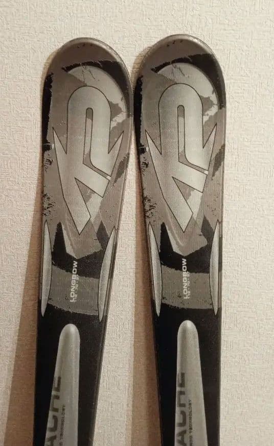 美品【K2 】【3点スキーセット】★板153cm★ブーツ24.5cm シルバー色