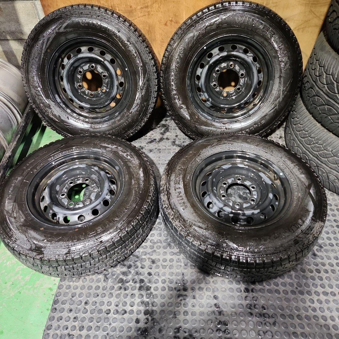 195/80R15　107/105　スタッドレス ハイエース鉄ホイール付き