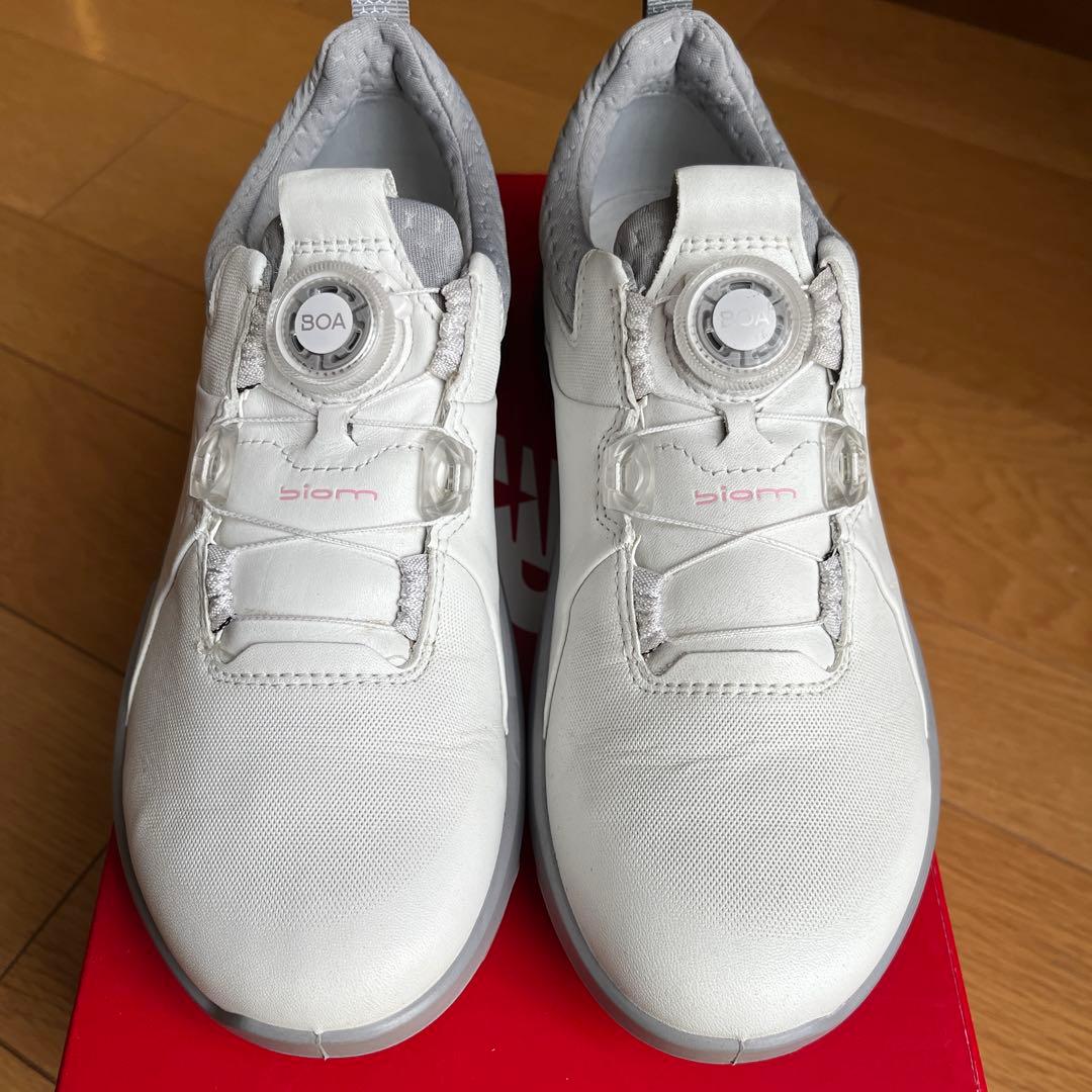 美品☆ECCO BIOM HYBRID4 BOA ゴルフシューズ　37