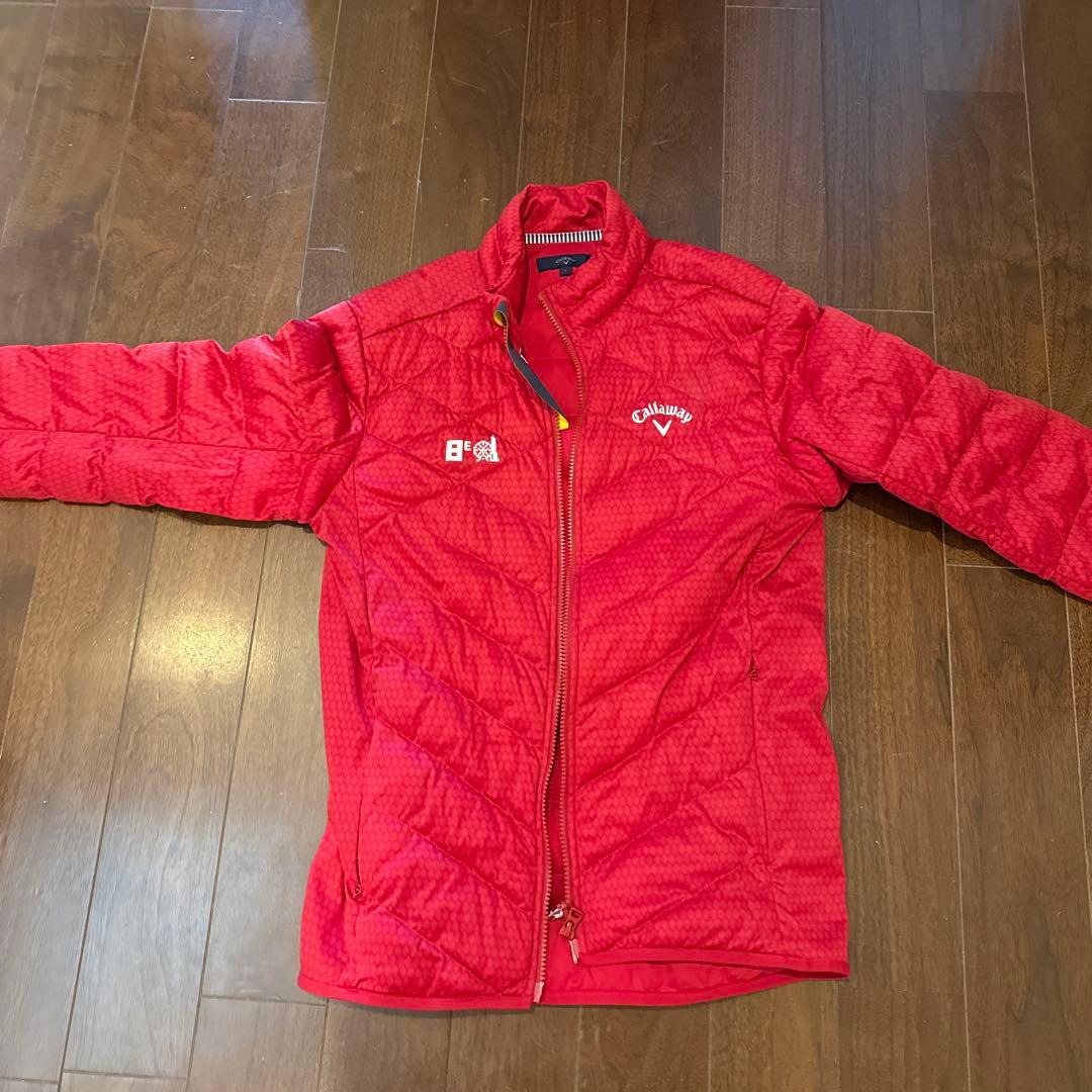 Callaway レッド キルティングジャケット