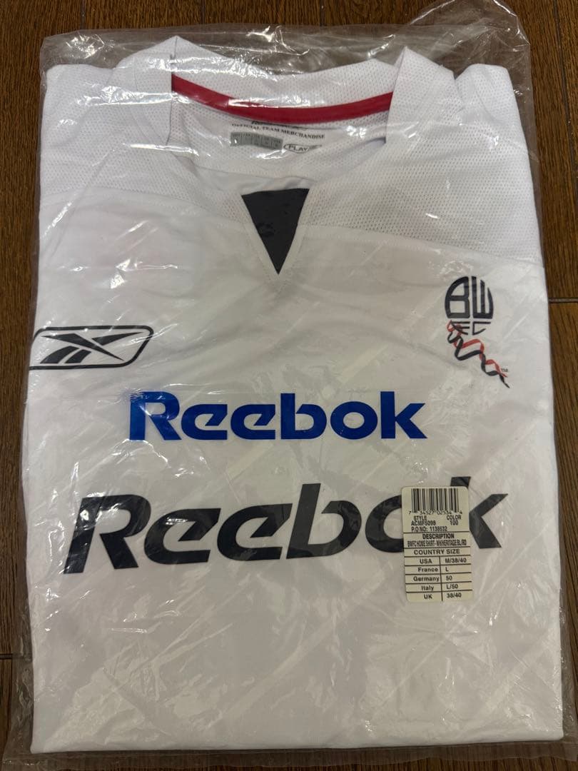 新品、未開封タグ付！ ボルトンReebok 中田英寿 ユニフォームM