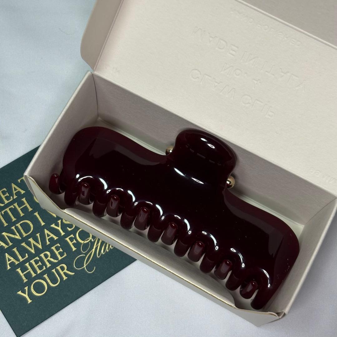 【Undo Hairware】No. 4 Claw クリップ　イタリア製ボルドー