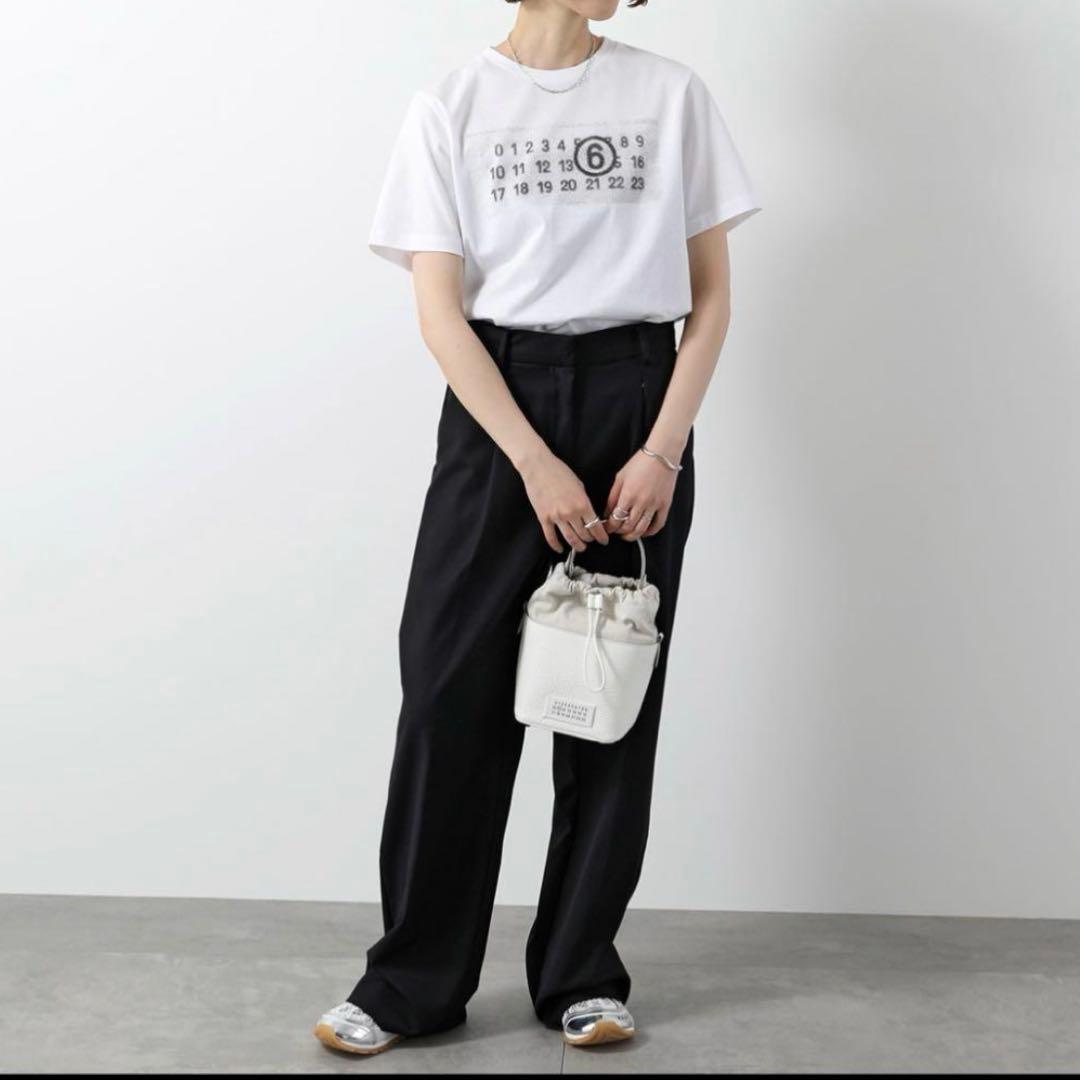 MM6 MAISON MARGIELAホワイト数字プリントTシャツ 半袖 12Y