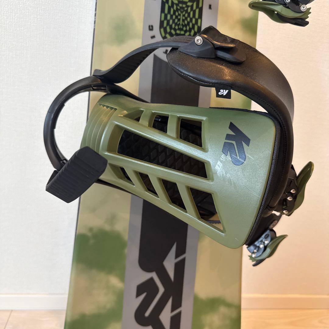 K2 スノーボード グレー ストライプ