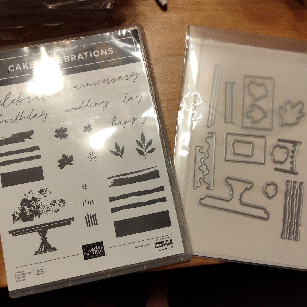 未使用♡ Cake Celebrationsスタンプとダイセットスタンピンアップ