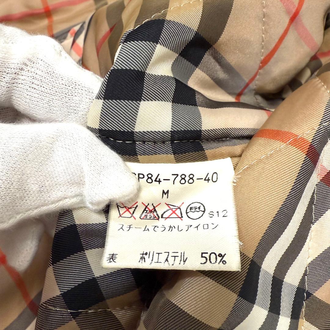 バーバリー Burberry 中綿ライナー付き モッズコート ノバチェック M