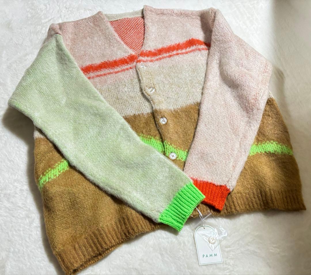 【新品タグ付き】pamm 気狂いのニットカーディガン 不幸なベージュ